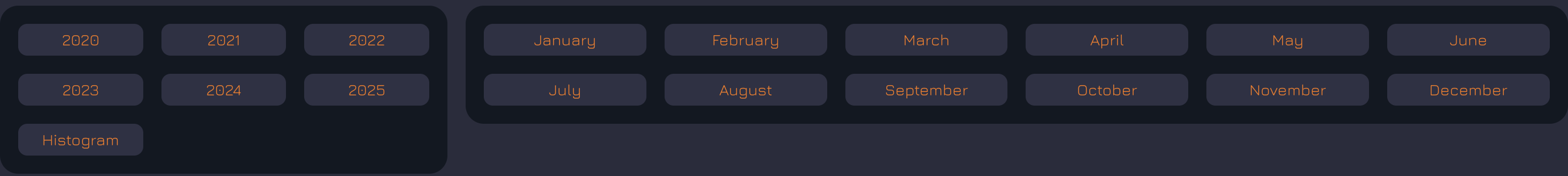 Data Room Date Selection Interface